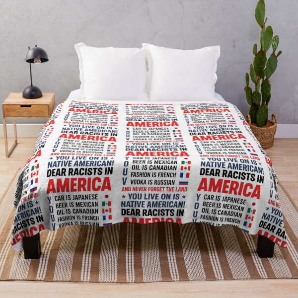 Item preview, Dear Racists In America Native American Pride Anti Racism Statement designed and sold by ajifujpost.