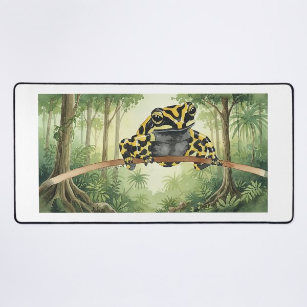 Item preview, Corroboree Frog – Watercolour Rainforest Wildlife Art designed and sold by ArtwithKellie.