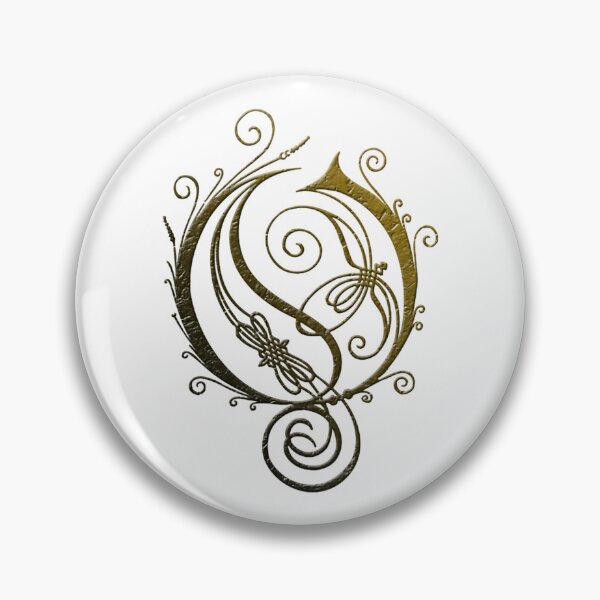 Item preview, Progressive Metal Ornate Gold Floral Letter O Symbol designed and sold by aymanberraadi5.