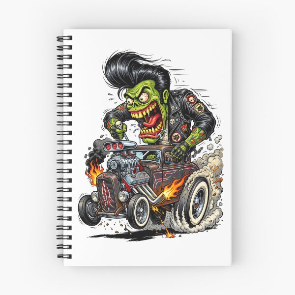 Item preview, Psycho Billy Burnout – Wild Psychobilly Hot Rod Monster Art designed and sold by HexCorp.