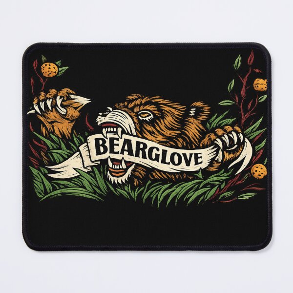 Item preview, Bearglove Roaring Bear Vintage Tattoo Style designed and sold by Meterka.