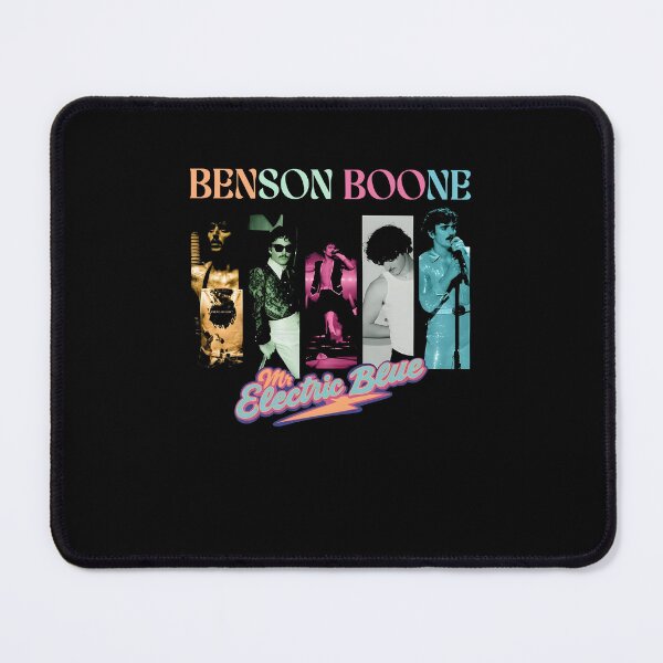 Item preview, Benson-Boone Mr Electric Blue Vintage Concert Collage designed and sold by ajifujpost.