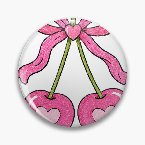 Item preview, pink heart cherries designed and sold by Roniya George.