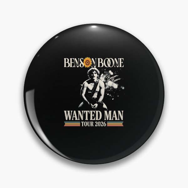 Item preview, Boone Benson Wanted Man Tour 2026 Vintage Concert Fan designed and sold by ajifujpost.