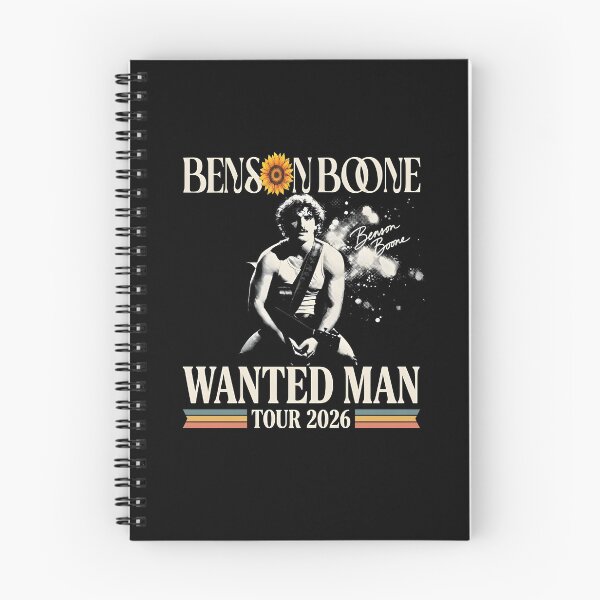Item preview, Boone Benson Wanted Man Tour 2026 Vintage Concert Fan designed and sold by ajifujpost.