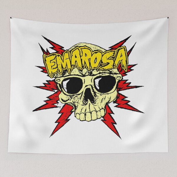 Item preview, Yellow Typography Skull Head Alternative Rock designed and sold by ShadeFall.