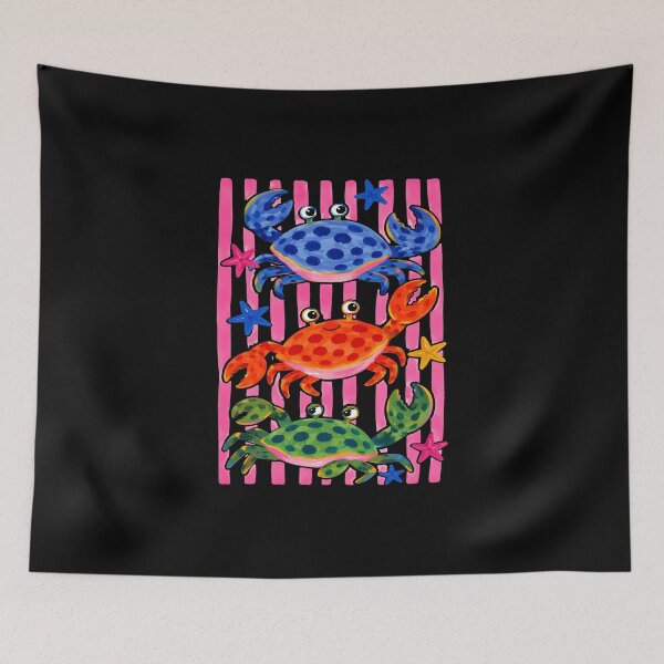 Item preview, Striped Summer Crab, Summer Time, Vacation designed and sold by vintagearttee.