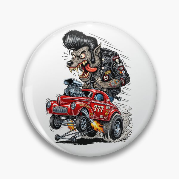 Item preview, Hell Wolf Gasser – Full Throttle Werewolf Drag Racer designed and sold by HexCorp.