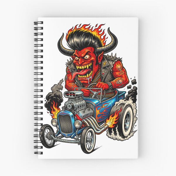 Item preview, Devil Roadster – Infernal Hot Rod Monster Illustration designed and sold by HexCorp.