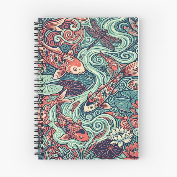 Item preview,  Koi Fish Water Garden Pattern designed and sold by ASTRAL ART LAB.