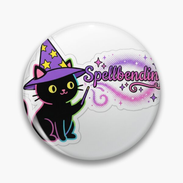 Item preview, Cute Spell bending Wizard Cat Magic Sticker designed and sold by DesignEpic22.