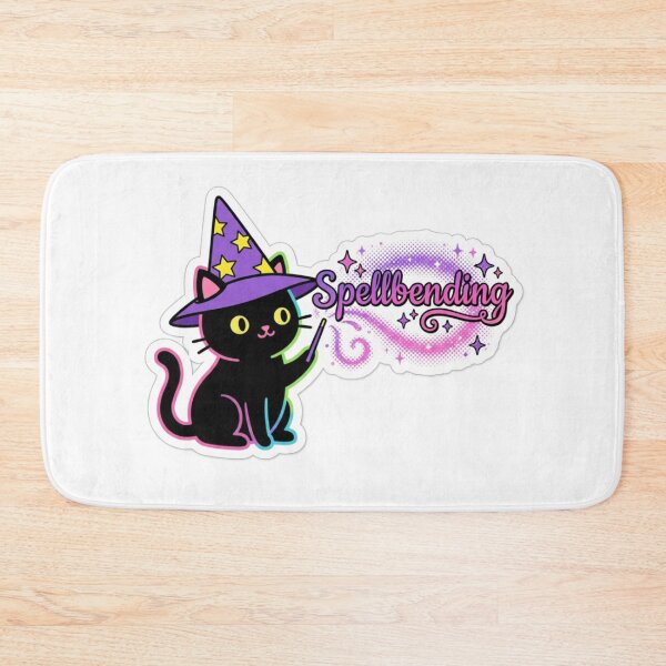 Item preview, Cute Spell bending Wizard Cat Magic Sticker designed and sold by DesignEpic22.