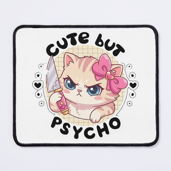 Item preview, Cute Psycho Cat designed and sold by HeyyItsNikki.