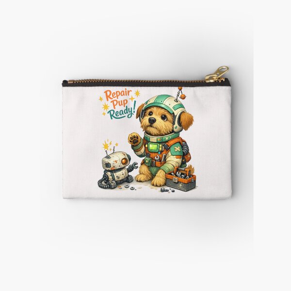 Item preview, Repair Pup Ready – Cute Robot Mechanic Dog designed and sold by inkoutninja.