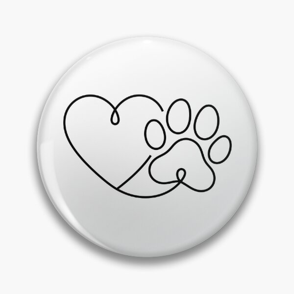 Item preview, I Love Dogs Paw Print Heart Cute designed and sold by GiaoCalonas.