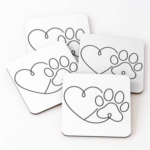 Item preview, I Love Dogs Paw Print Heart Cute designed and sold by GiaoCalonas.