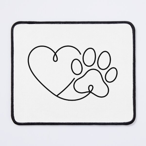 Item preview, I Love Dogs Paw Print Heart Cute designed and sold by GiaoCalonas.
