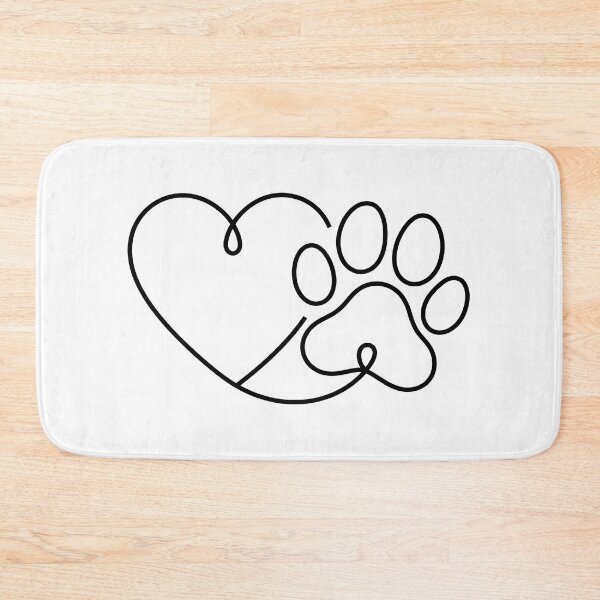 Item preview, I Love Dogs Paw Print Heart Cute designed and sold by GiaoCalonas.