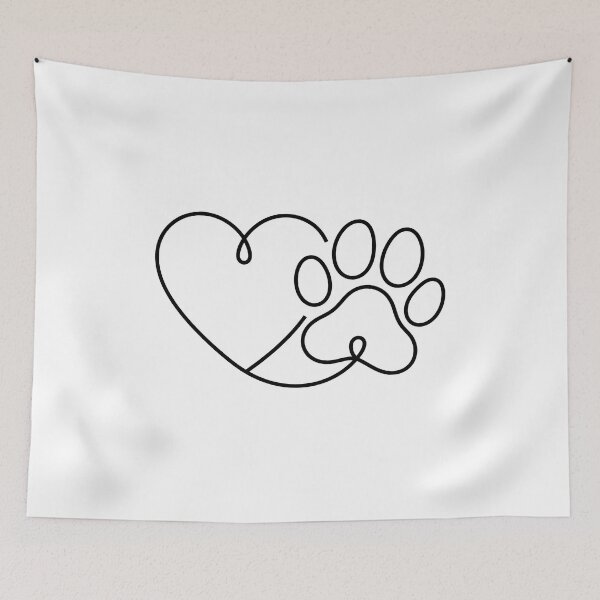 Item preview, I Love Dogs Paw Print Heart Cute designed and sold by GiaoCalonas.