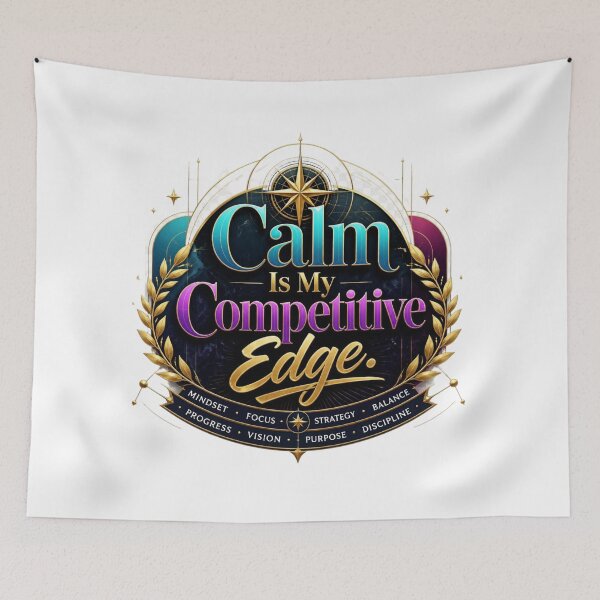 Item preview, Calm Is My Competitive Edge Typography. Motivational Mindset Quote Design designed and sold by Aarvya Fashion Club ( A.F.C ).