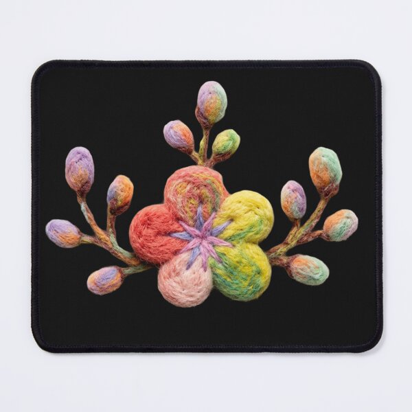 Item preview, Korean Traditional Plum Blossom Needle Felt Floral Pattern designed and sold by Yiruda-Art.