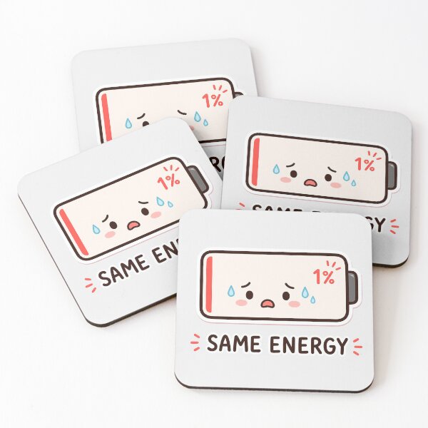 Item preview, Same Energy Low Battery Anxiety - Funny Relatable Shirt designed and sold by Geek Tracy Shop.