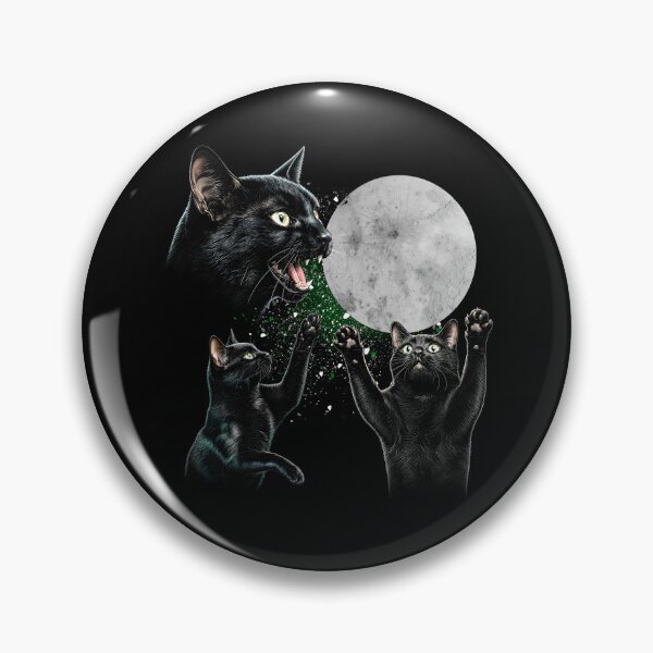 Item preview, Vintage Black Cat Moon Graphic designed and sold by Poopielandia.