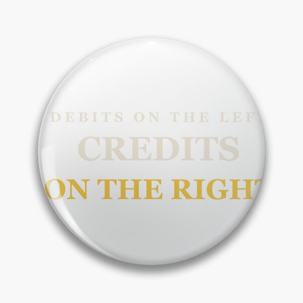 Item preview, Debits On The Left Credits On The Right - Funny Accountant designed and sold by RetroThreadWorks.