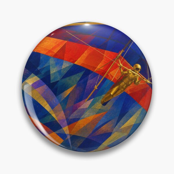 Aperçu de l'œuvre Floating Through Kaleidoscope — Hang Glider Abstract Aviation Art créée et vendue par monolithstudio.