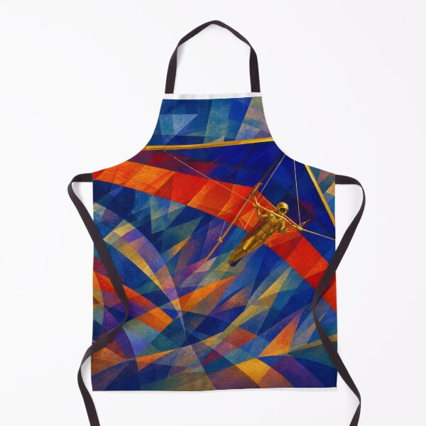 Item preview, Floating Through Kaleidoscope — Hang Glider Abstract Aviation Art designed and sold by monolithstudio.