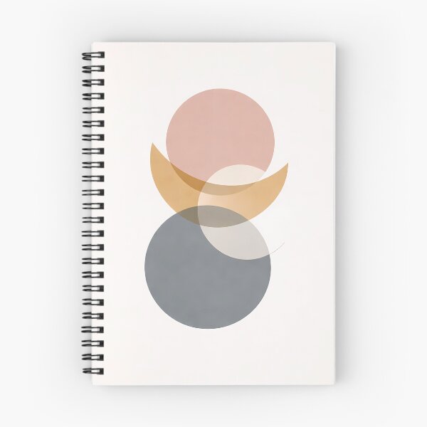 Item preview, Minimalist Mid-Century Abstract Geometric Moon Art Print designed and sold by SoftSpaceDesign.