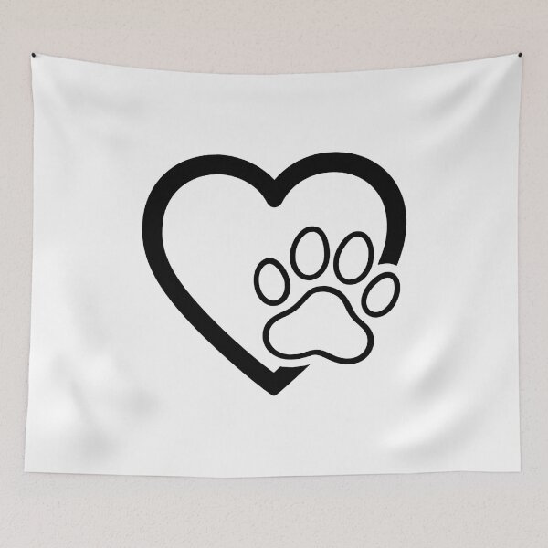 Item preview, I Love Dogs Paw Print Heart Cute designed and sold by GiaoCalonas.