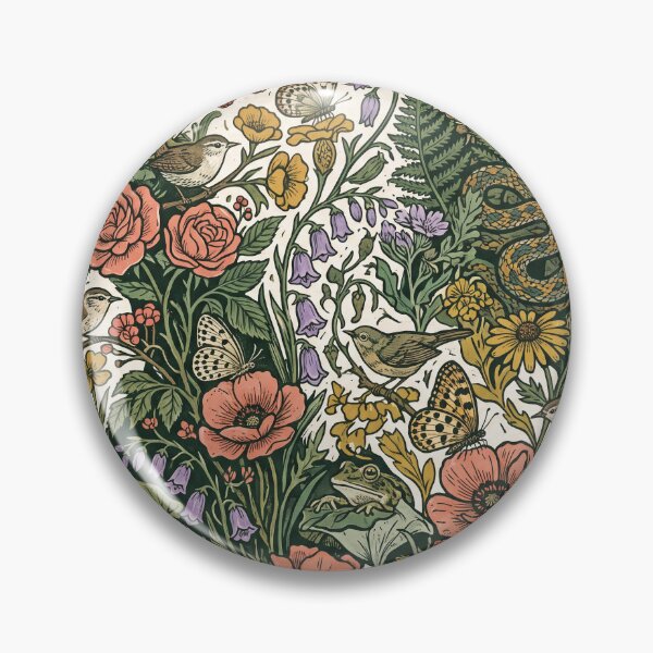 Item preview,  Hidden Wildlife Botanical Pattern designed and sold by ASTRAL ART LAB.