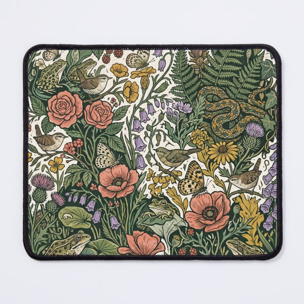 Item preview, Hidden Wildlife Botanical Pattern designed and sold by ASTRAL ART LAB.