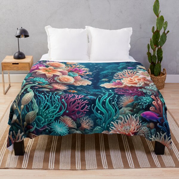 Item preview, Coral Reef Garden Pattern designed and sold by ASTRAL ART LAB.