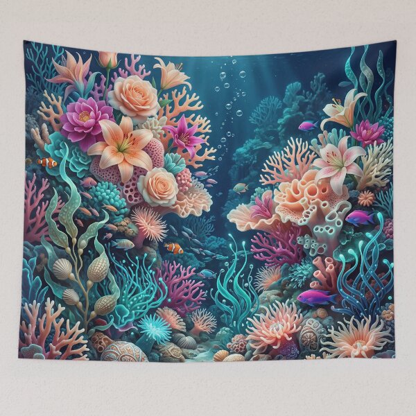 Item preview,  Coral Reef Garden Pattern designed and sold by ASTRAL ART LAB.