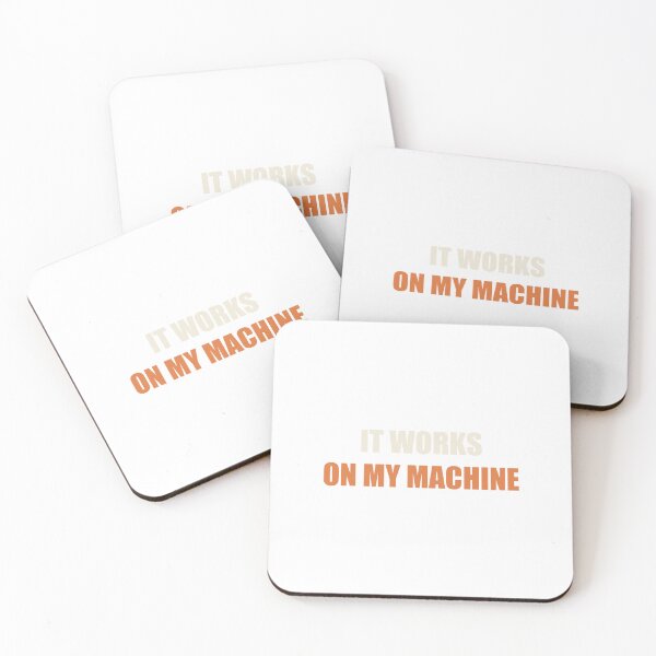 Item preview, It Works On My Machine - Funny Programmer designed and sold by RetroThreadWorks.