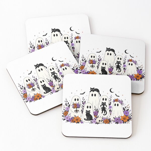 Item preview, Floral Ghost Trick Or Treat, Fright Night, 31 October designed and sold by vintagearttee.