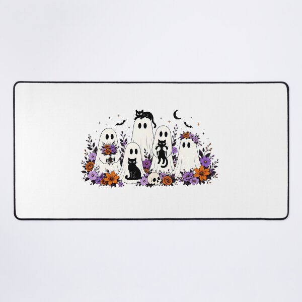 Item preview, Floral Ghost Trick Or Treat, Fright Night, 31 October designed and sold by vintagearttee.