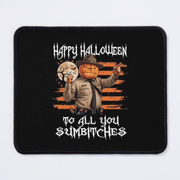 Item preview, Happy Halloween To All You Sumbitches Funny Pumpkin Head Horror designed and sold by PixlCrypt.