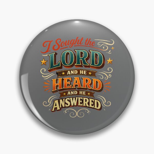 Item preview, Christian Faith Prayer Quote I Sought The Lord Answered designed and sold by KristineLi.