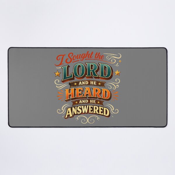 Item preview, Christian Faith Prayer Quote I Sought The Lord Answered designed and sold by KristineLi.