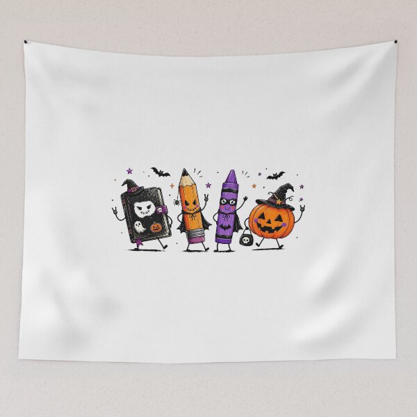 Item preview, Back To School. Trick Or Treat, Fright Night, 31 October designed and sold by vintagearttee.