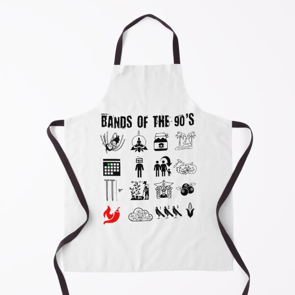 Item preview, funny nerdy iconic alternative rock bands of the 90s black text designed and sold by omeen.