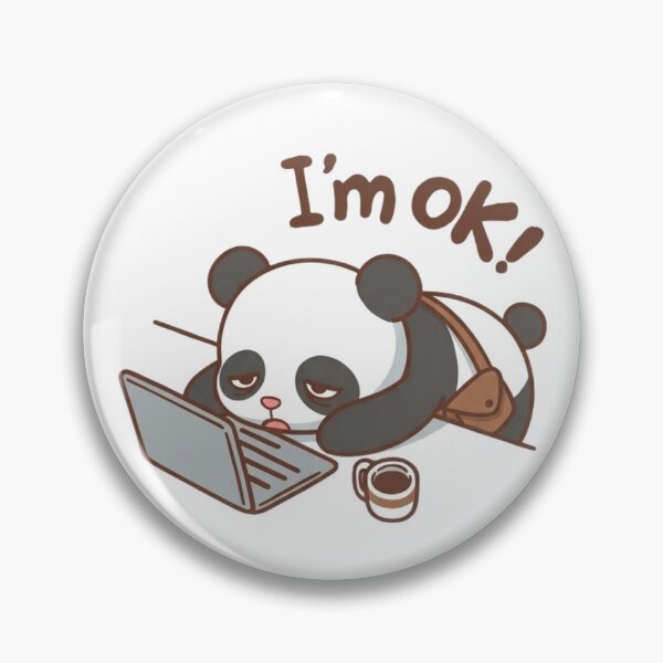 Item preview, Tired Panda designed and sold by HeyyItsNikki.
