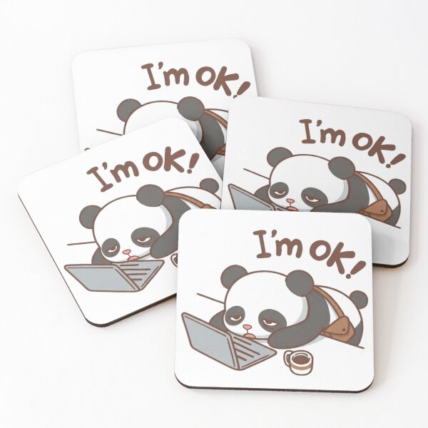 Item preview, Tired Panda designed and sold by HeyyItsNikki.