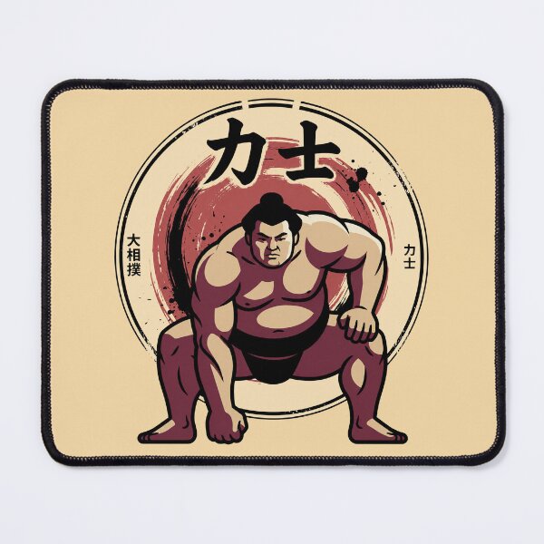Item preview, Rikishi Strength Vintage Japanese Sumo Art designed and sold by Bizu Digitalart.