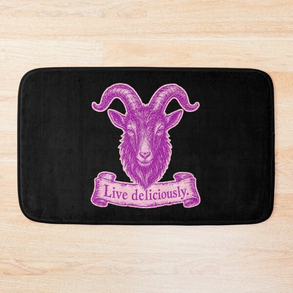 Item preview, Live Deliciously Vintage Engraved Occult Goat Art Print designed and sold by PinUpPizzazz.