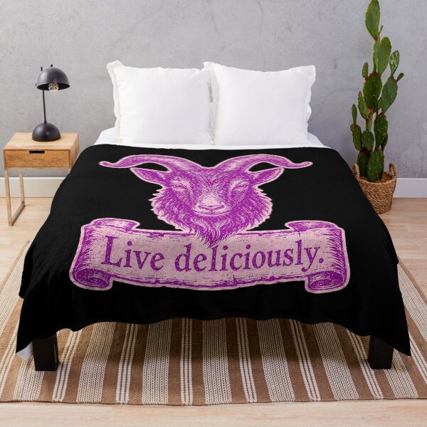 Item preview, Live Deliciously Vintage Engraved Occult Goat Art Print designed and sold by PinUpPizzazz.
