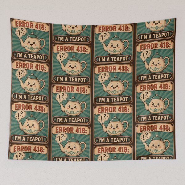 Item preview, Error 418 I'm A Teapot - Funny Real HTTP Status Code Shirt designed and sold by Geek Tracy Shop.